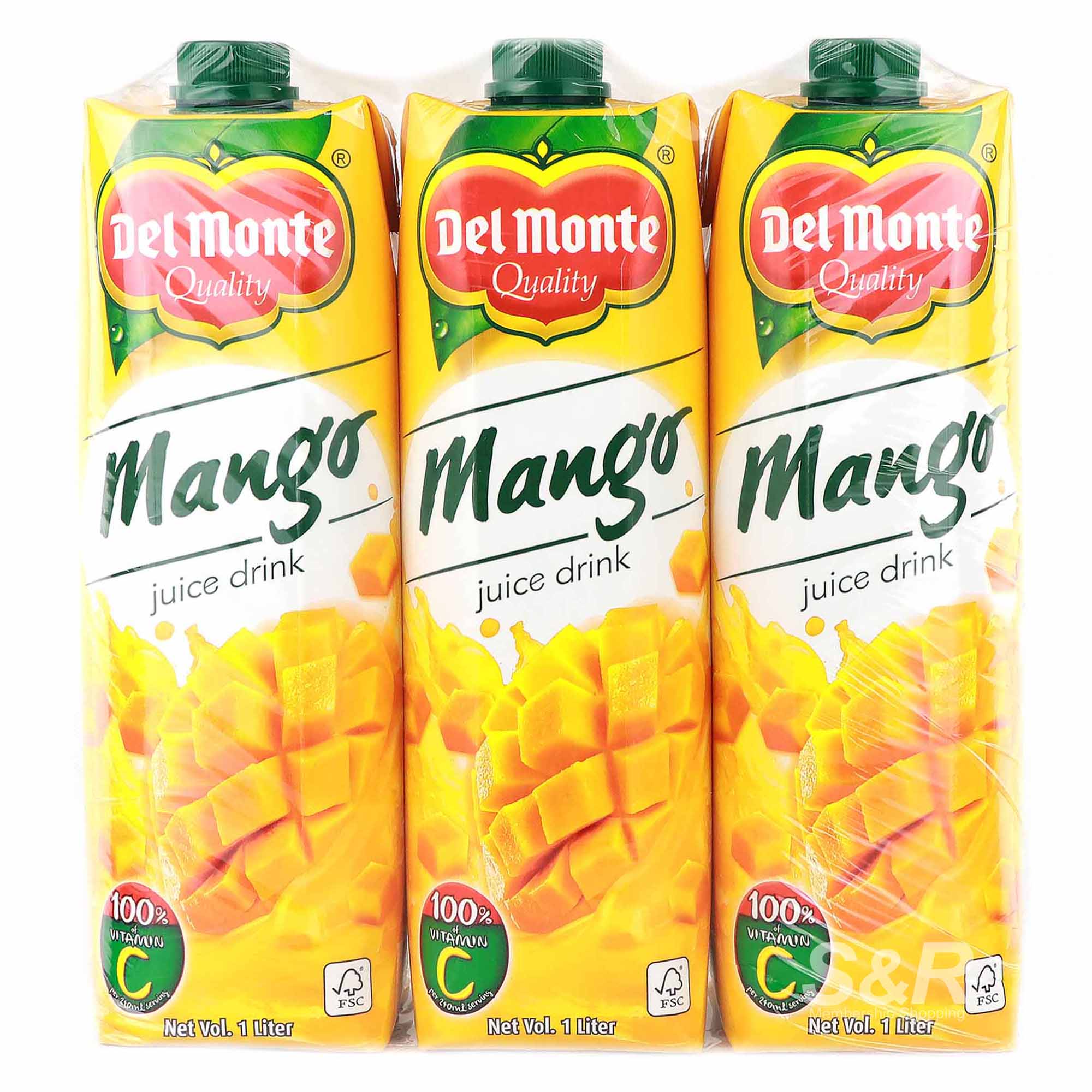 Del Monte Mango Juice Drink (1L x 3pcs)